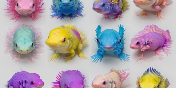 axolotl colors